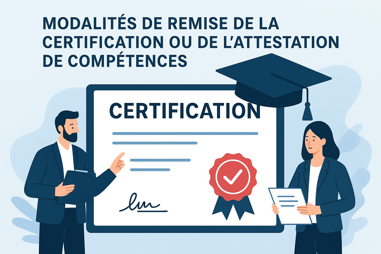 Certification Modalités de remise de la certification ou de l’attestation de compétences